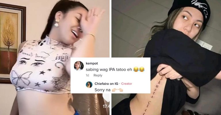 Skusta Clee’s ‘ex’ covers up tattoo of rapper’s name