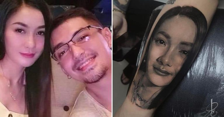 Andrew Schimmer gets face tattoo of late wife for Valentine’s Day