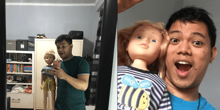 Content creator features doll ‘Cindy’ to provide good vibes on social media