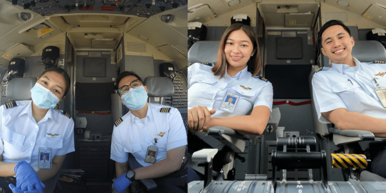 ‘PARTNERS IN LIFE AND ABOVE, LITERALLY: This pilot couple is definitely goals!