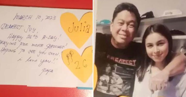 Dennis Padilla shares advance birthday letter for Julia Barretto