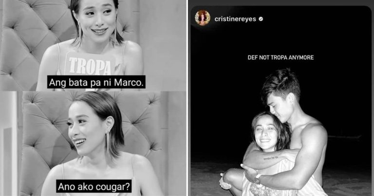 Cristine Reyes, Marco Gumabao react to actress’ revived ‘tropa’ remark