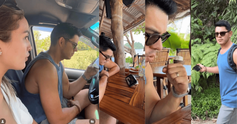 Sarah Lahbati shares funny video of Richard Gutierrez focused on Lakers game during vacation