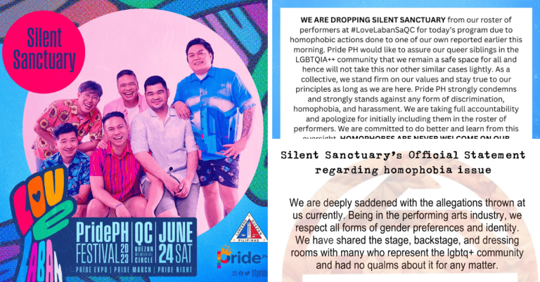After being dropped from QC Pride March lineup, Silent Sanctuary speaks up on allegations of homophobic acts