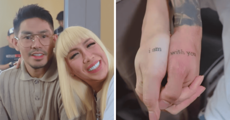 Vice Ganda and Ion Perez bare matching tattoos