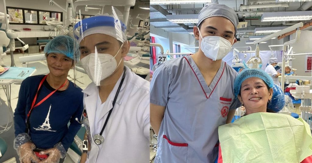 Dentistry student brings back smile of woman after being toothless for 10 years