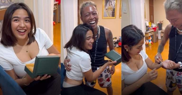 Andrea Brillantes receives luxury watch from Whamos Cruz on her 21st birthday