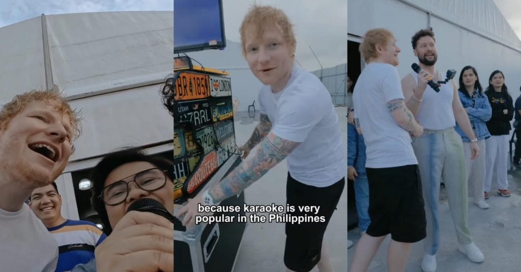 Ed Sheeran holds sing-along karaoke session before Manila concert
