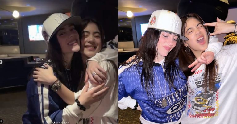 Niana Guerrero scores a photo with Billie Eillish