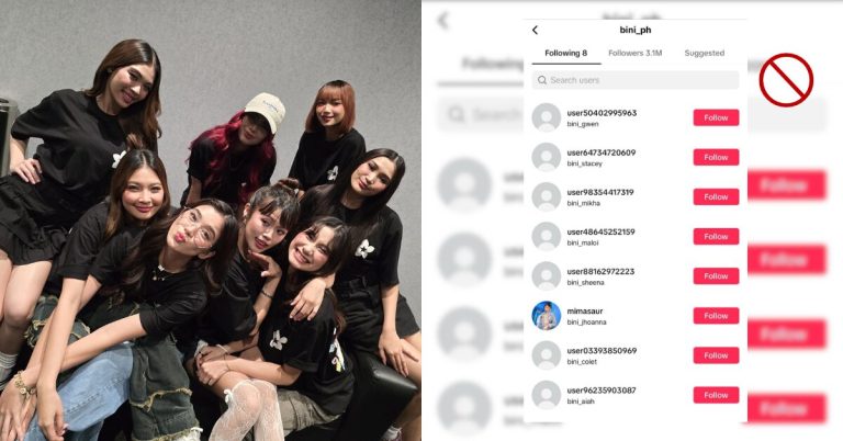 7 out of 8 BINI members’ TikTok accounts get banned