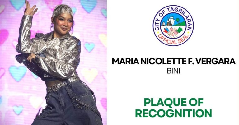 Bohol’s pride: BINI Colet gets recognition from Tagbilaran City