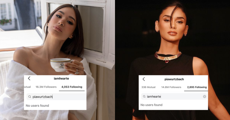 Heart Evangelista and Pia Wurtzbach unfollow each other on Instagram