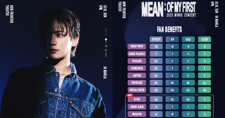 Exciting new fan benefits await at 2025 MINHO CONCERT <MEAN: of my first> in Manila