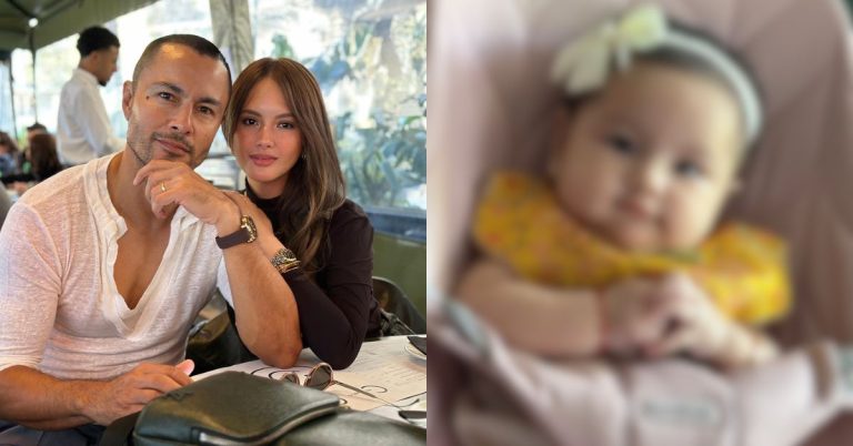 Ellen Adarna reveals face of beautiful baby girl with Derek Ramsay