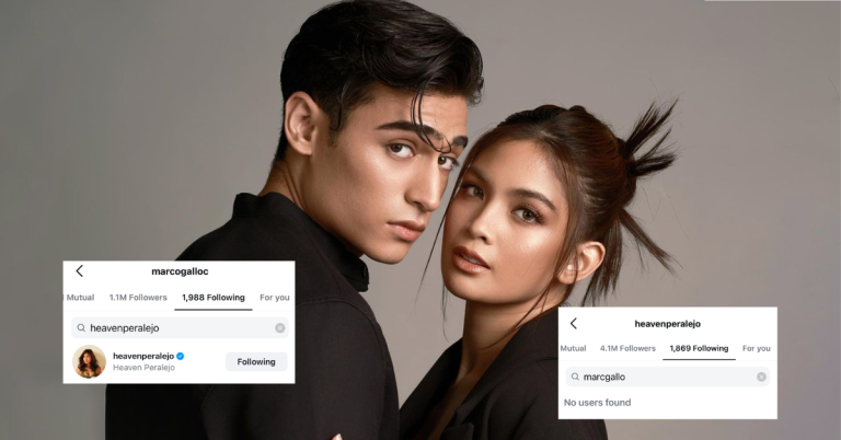 Heaven Peralejo, Marco Gallo spark breakup rumors after sudden Instagram unfollow