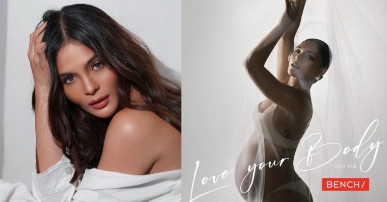 Lovi Poe reveals pregnancy through fashion photoshoot