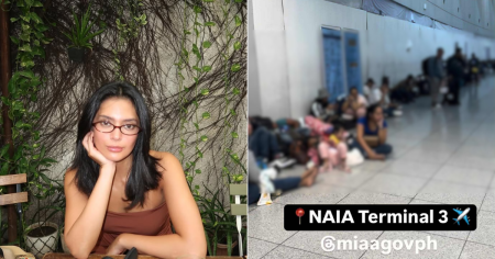 Bianca Umali calls out NAIA management to provide chairs for waiting passengers