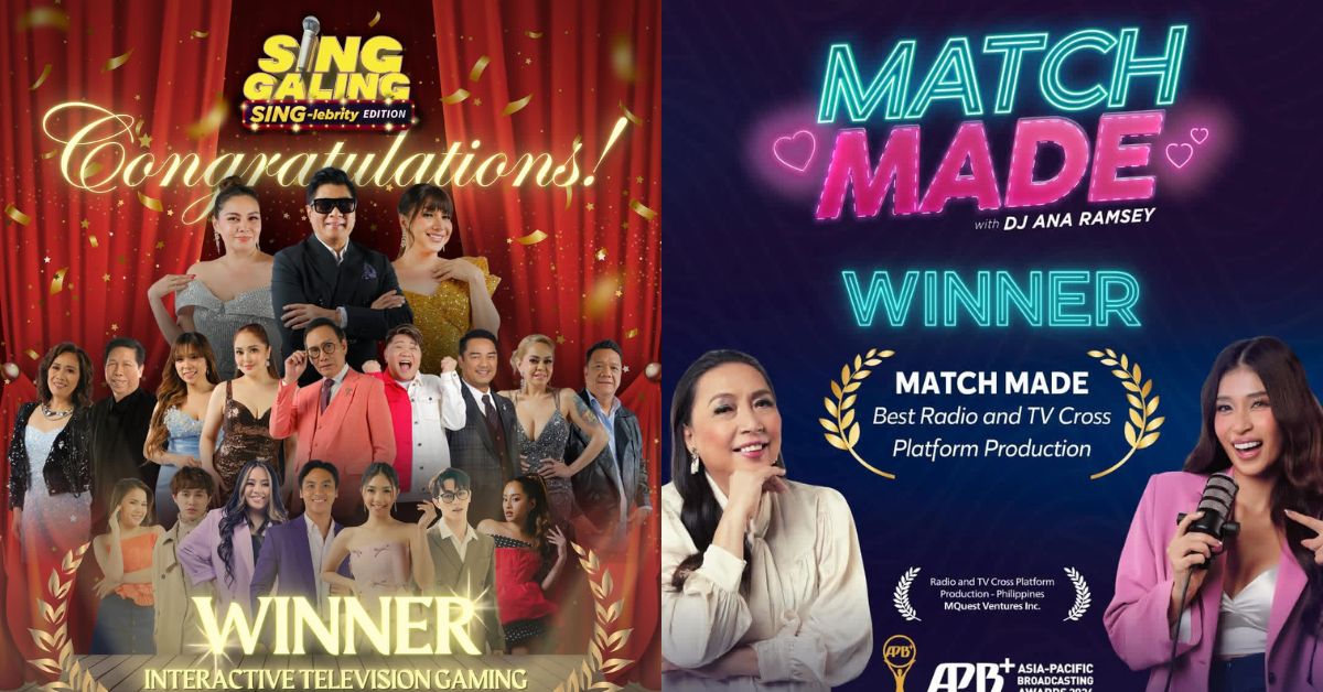’Sing Galing,’ ‘Match Made’ take major wins in Asia-Pacific Broadcasting+ Awards in Singapore 