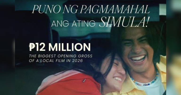 DonBelle’s ‘Tayo Sa Wakas’ tops 2026 local film openings with P12M first-day earnings