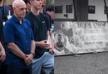 Coach Tab Baldwin makes first public appearance after deaths of Ateneo student athletes