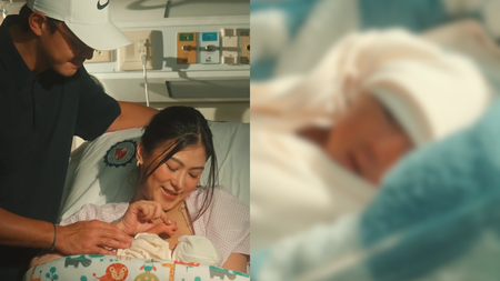 Alex Gonzaga reveals face of newborn son with Mikee Morada